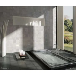 Aelle Carrelage Carrelage mur effet zellige bejmat gris 13,2x13,2 cm ARTISAN ALABASTER- Carrelage Mural Pour Wc|Carrelage Mural Uni