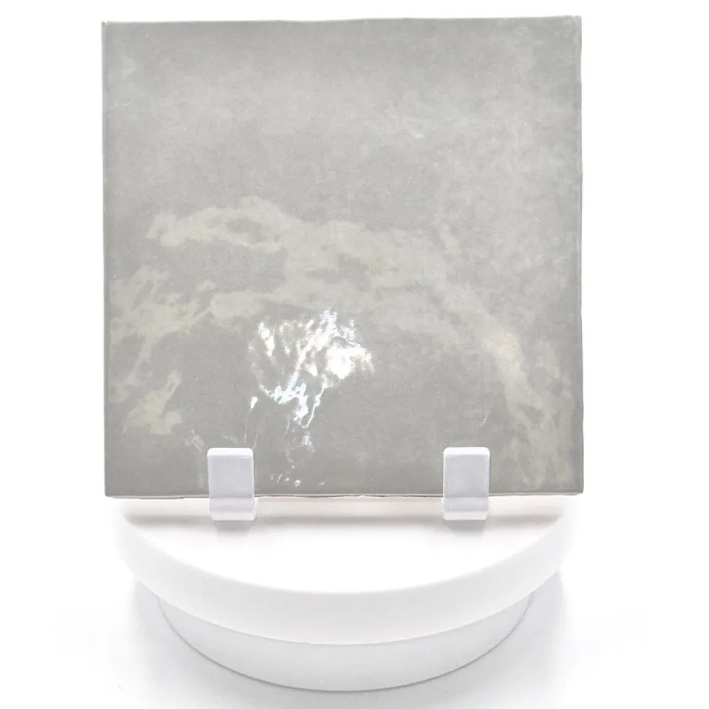 Aelle Carrelage Carrelage mur effet zellige bejmat gris 13,2x13,2 cm ARTISAN ALABASTER- Carrelage Mural Pour Wc|Carrelage Mural Uni
