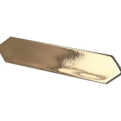 Aelle Carrelage Faïence Unie|Faïence Pour Wc<Carrelage mur faience forme navette 5x25 cm mate LANSE GOLD