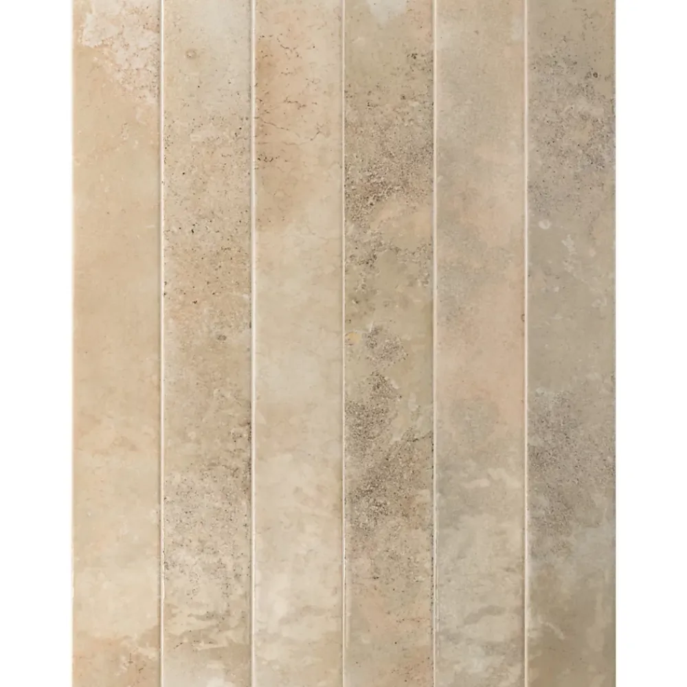 Lux Mosaic Faïence Pour Cuisine<Carrelage Mur Intérieur Format allongé Beige Brillant. Bali Almond 5x40 cm