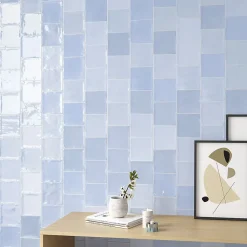 Lux Mosaic Carrelage mur intérieur/exterieur. Grès cérame Zellige Artic 12x12 cm x ép 8,3 mm- Carrelage Mural Uni|Carrelage Mural Pour Pièce À Vivre