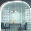 Lux Mosaic Carrelage mur intérieur/exterieur. Grès cérame Zellige Vert Menthe 12x12 cm x ép 8,3 mm- Faïence Pour Cuisine|Faïence Pour Pièce À Vivre