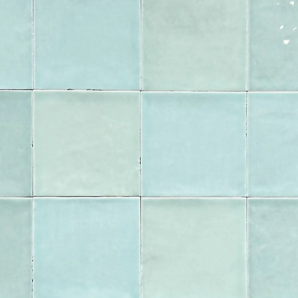 Lux Mosaic Carrelage mur intérieur/exterieur. Grès cérame Zellige Vert Menthe 12x12 cm x ép 8,3 mm- Faïence Pour Cuisine|Faïence Pour Pièce À Vivre