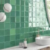 Lux Mosaic Faïence Pour Pièce À Vivre|Faïence Pour Salle De Bains<Carrelage mur intérieur/exterieur. Grès cérame Zellige Vert 12x12 cm x ép 8,3 mm