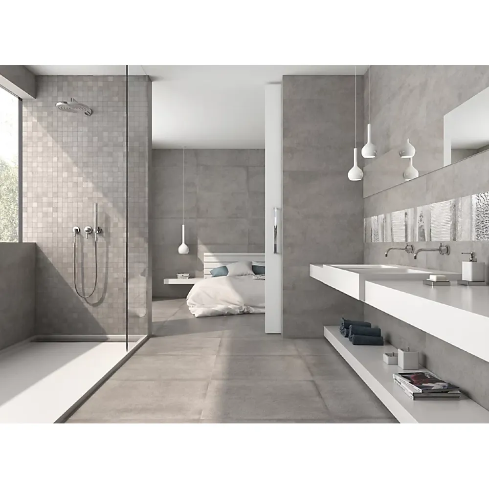 Aelle Carrelage Carrelage Mural Effet Béton<Carrelage mur moderne gris 25x75 cm MATERIKA DARK GREY WALL- 25x75cm