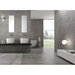 Aelle Carrelage Carrelage Mural Effet Béton<Carrelage mur moderne gris 25x75 cm MATERIKA DARK GREY WALL- 25x75cm