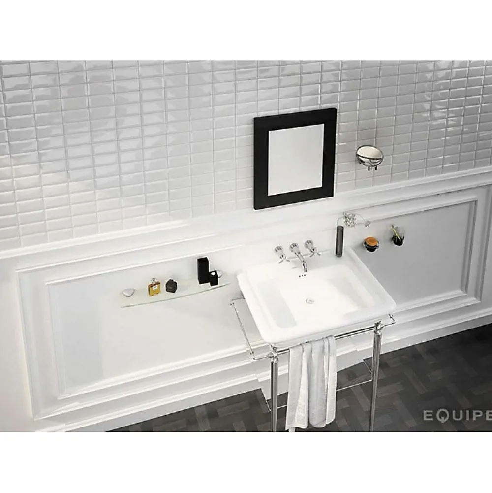 Eiffel art construction Carrelage Mural Uni<Carrelage mur métro parisien relief uni blanc mate 10x20 cm METRO WHITE