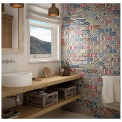 Aelle Carrelage Carrelage mur métro patchwork coloré 7,5x15 cm METRO PATCHWORK- Carrelage Mural Effet Carreaux De Ciment