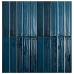 Lux Mosaic Carrelage mur Nair Blue Brillant 5x30. Format allongé- Carrelage Mural Pour Salle De Bains|Carrelage Mural Pour Douche