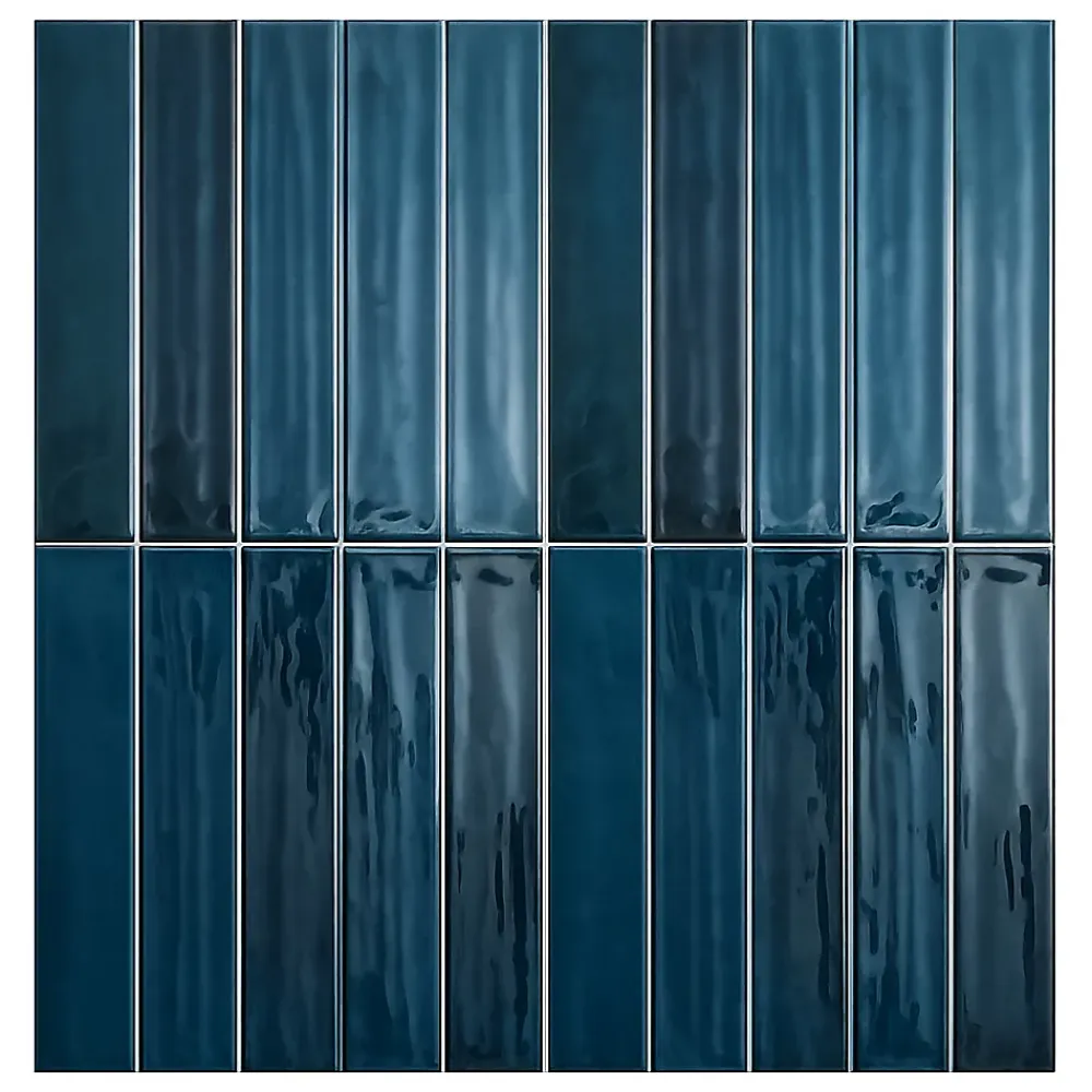 Lux Mosaic Carrelage mur Nair Blue Brillant 5x30. Format allongé- Carrelage Mural Pour Salle De Bains|Carrelage Mural Pour Douche
