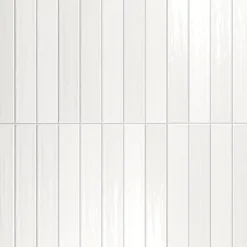 Lux Mosaic Carrelage Mural Uni|Carrelage Mural Pour Cuisine<Carrelage mur Nair White Brillant 5x30. Format allongé