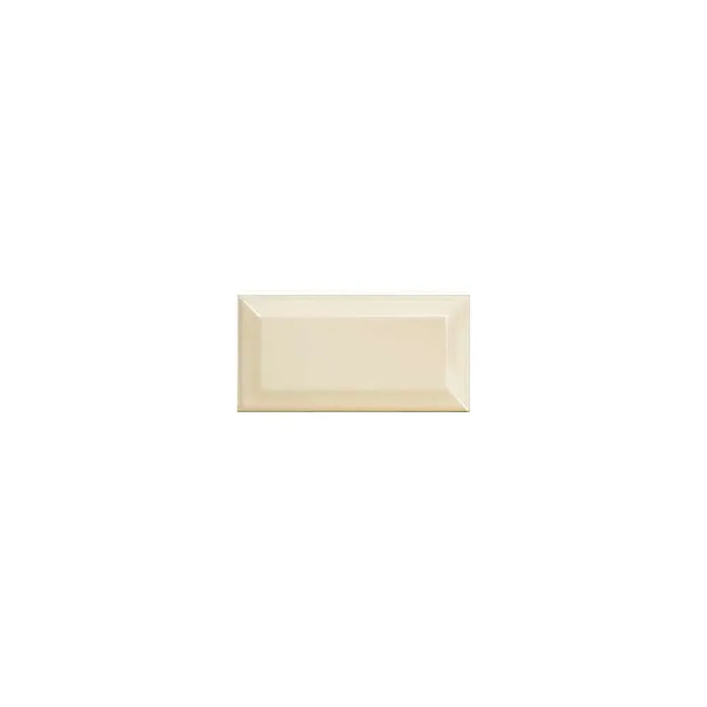 Eiffel art construction Carrelage mur relief métro parisien uni beige brillant 7,5x15 cm METRO CREAM- Carrelage Mural Uni|Carrelage Mural Pour Cuisine