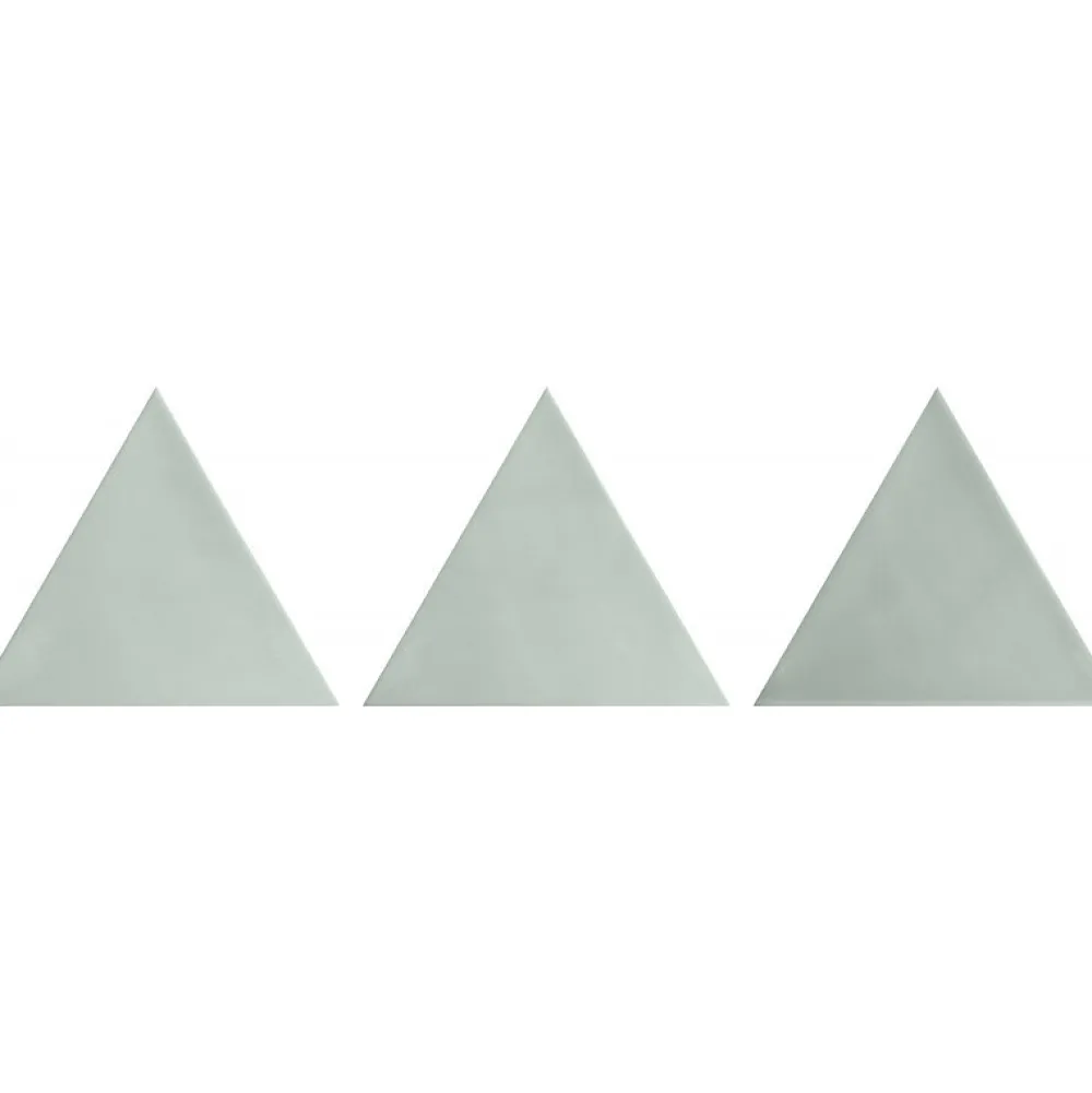 Aelle Carrelage Carrelage mur trianguaire effet zellige vert d'eau 13,2x11,4 cm 3LATI AQUAMARINA- Carrelage Mural Uni