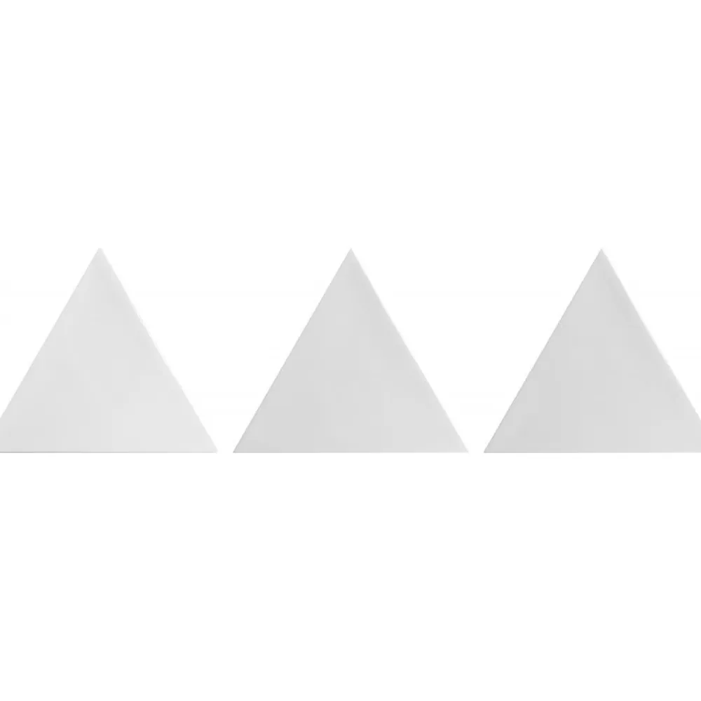 Aelle Carrelage Carrelage mur trianguaire effet zellige gris claire 13,2x11,4 cm 3LATI GRIGIO CHIARO- Carrelage Mural Uni