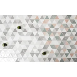Aelle Carrelage Carrelage mur trianguaire effet zellige gris 13,2x11,4 cm 3LATI GRIGIO MEDIO- Carrelage Mural Pour Cuisine