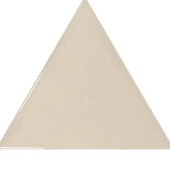 Aelle Carrelage Carrelage mur triangulaire uni taupe brillant SCALE TRIANGOLO GREIGE- Carrelage Mural Uni
