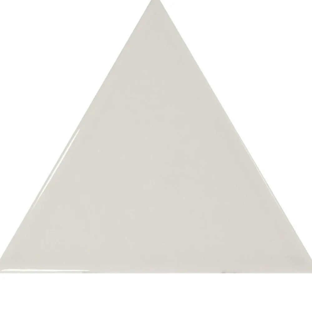 Aelle Carrelage Carrelage mur triangulaire uni gris brillant SCALE TRIANGOLO LIGHT GREY- Carrelage Mural Uni