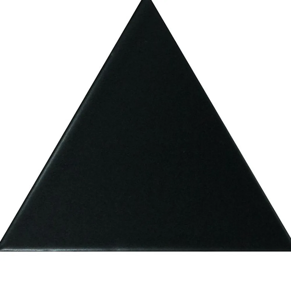 Aelle Carrelage Carrelage Mural Pour Wc<Carrelage mur triangulaire uni noir mate SCALE TRIANGOLO BLACK MATT