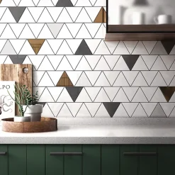 Aelle Carrelage Carrelage Mural Pour Wc<Carrelage mur triangulaire uni noir mate SCALE TRIANGOLO BLACK MATT
