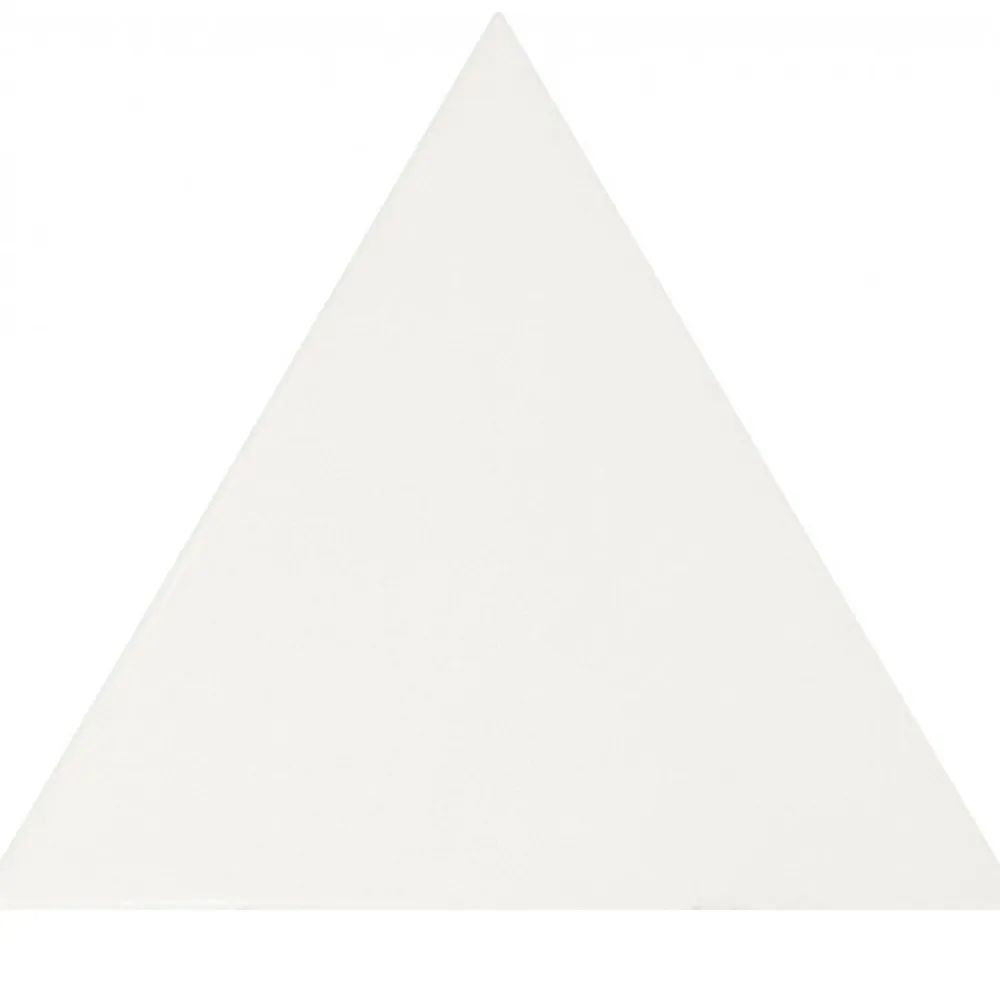 Aelle Carrelage Carrelage Mural Pour Pièce À Vivre|Carrelage Mural Pour Cuisine<Carrelage mur triangulaire uni blanc mate 10,8x12,4 cm SCALE TRIANGOLO WHITE MATT