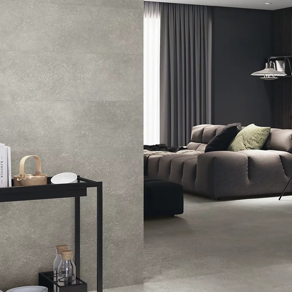 Baldocer Carrelage mural aspect béton gris Asphalt 30 x 90 cm- Carrelage Mural Pour Cuisine|Carrelage Mural Effet Béton