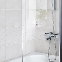 Carrelage mural blanc effet marbre L.40 x l.25 cm x ép.8,3 mm, Ideal Marble- Carrelage Mural Pour Douche|Carrelage Mural Pour Wc