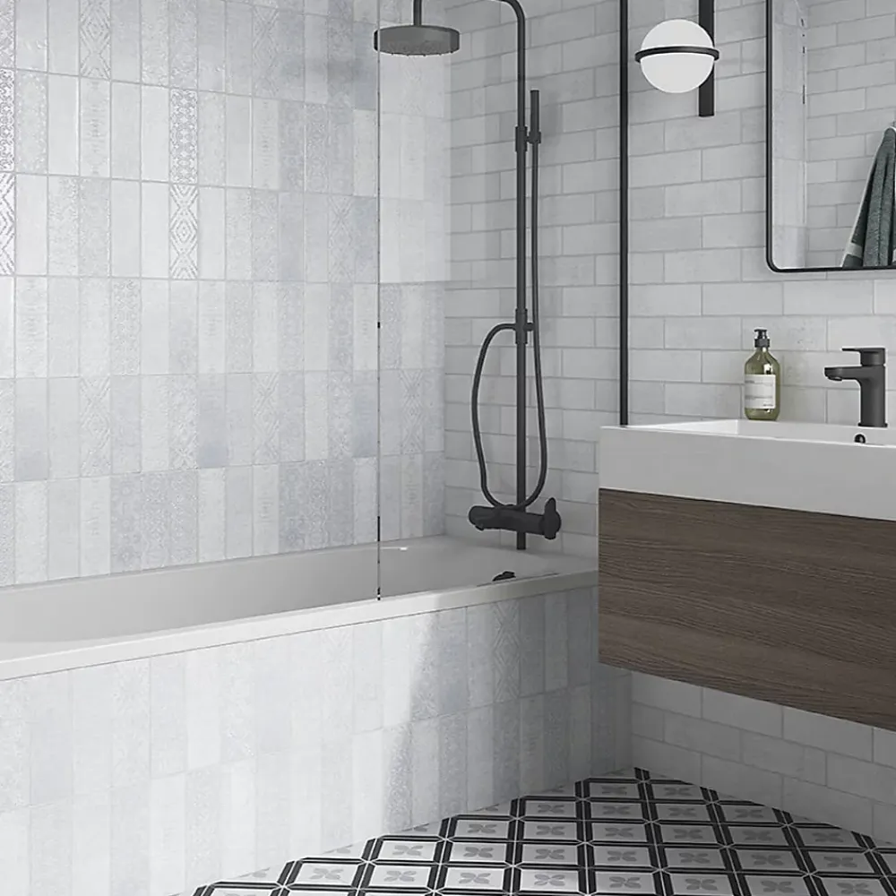 Lux Mosaic Carrelage Mural Uni<Carrelage Mural Décoratif Brillant Vintage. Cesar Patchwork 7,5x22cm