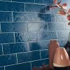Lux Mosaic Carrelage Mural Pour Douche|Carrelage Mural Pour Cuisine<Carrelage Mural Décoratif Brillant. Volga Blue 7,5x22cm