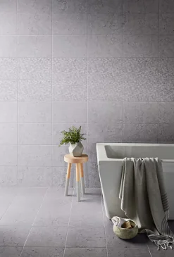 Carrelage mural effet marbre gris décor petits carreaux L.40 x l.25 cm x ép.8,3 mm, Ideal Marble- Carrelage Mural Effet Marbre
