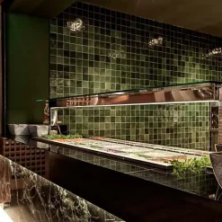Les Carreaux De Jean  Faïence Pour Douche|Faïence Pour Cuisine<Carrelage mural Effet Zellige Vert CROGIOLO ZELLIGE 10x10 Bosco - Les Carreaux de Jean