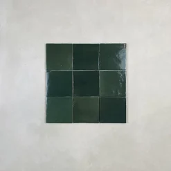 Les Carreaux De Jean Faïence Pour Douche|Faïence Pour Cuisine<Carrelage mural Effet Zellige Vert CROGIOLO ZELLIGE 10x10 Bosco - Les Carreaux de Jean