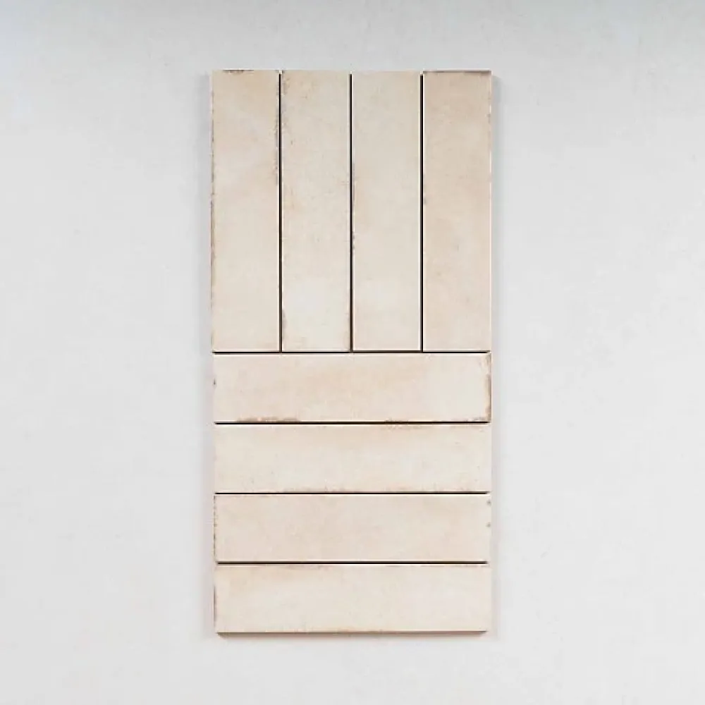 Gioia Materia Carrelage mural Effet Zellige Beige TRIBE 6x24,6cm Oatmeal - Les Carreaux de Jean- Faïence Pour Douche|Faïence Pour Cuisine