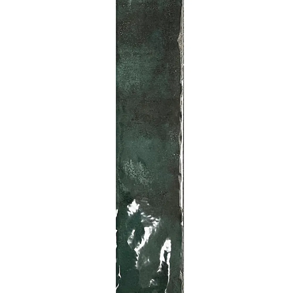 Allocarrelage Carrelage Mural Effet Zellige Vert 6,5x29,8 Monpelli Emerald Mix -- Carrelage Mural Pour Pièce À Vivre