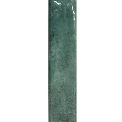 Allocarrelage Carrelage Mural Effet Zellige Vert 6,5x29,8 Monpelli Emerald Mix -- Carrelage Mural Pour Pièce À Vivre
