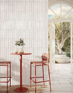 Allocarrelage Carrelage Mural Pour Cuisine|Carrelage Mural Pour Salle De Bains<Carrelage Mural Effet Zellige Blanc 6,5x29,8 Monpelli White Mix -