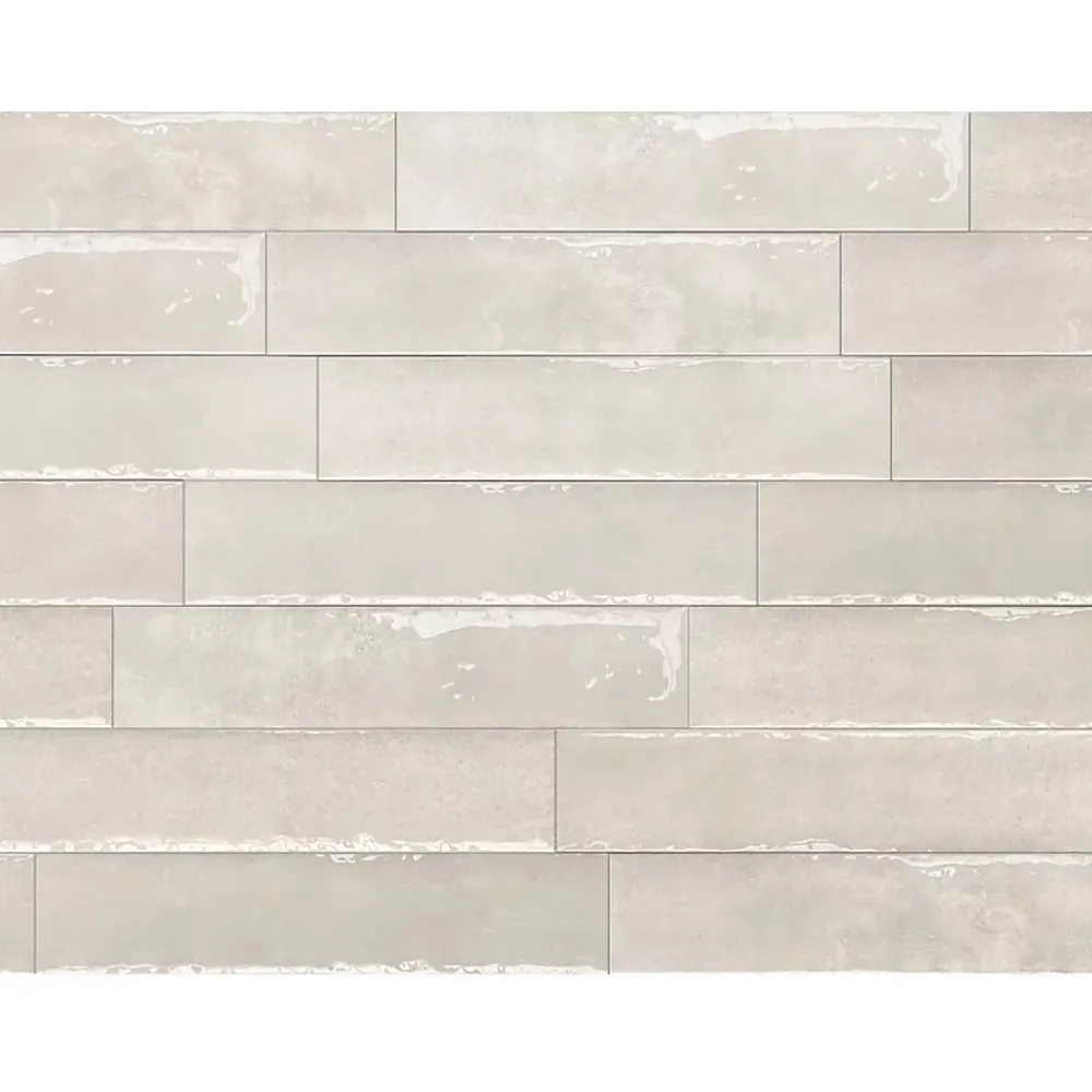 Allocarrelage Carrelage Mural Pour Cuisine|Carrelage Mural Pour Salle De Bains<Carrelage Mural Effet Zellige Blanc 6,5x29,8 Monpelli White Mix -