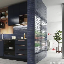 Gioia Materia Faïence Pour Cuisine|Faïence Pour Douche<Carrelage mural Effet Zellige Bleu Nuit TRIBE 6x24,6cm Blue - Les Carreaux de Jean