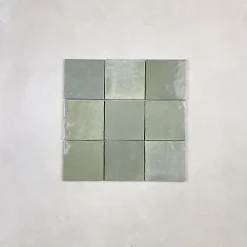 Les Carreaux De Jean  Faïence Pour Salle De Bains|Faïence Pour Cuisine<Carrelage mural Effet Zellige Vert CROGIOLO ZELLIGE 10x10 Salvia - Les Carreaux de Jean