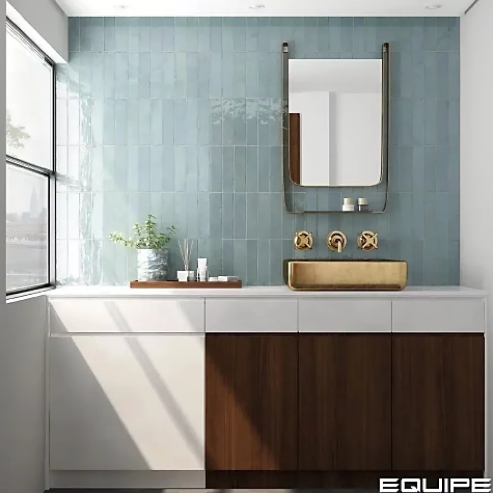 Gioia Materia Faïence Pour Salle De Bains|Faïence Pour Douche<Carrelage mural Effet Zellige Bleu Ciel TRIBE 6x24,6cm Watercolour - Les Carreaux de Jean