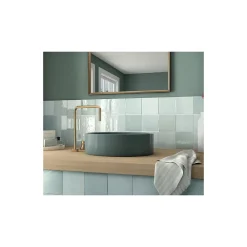 Gioia Materia Faïence Pour Wc|Faïence Pour Pièce À Vivre<Carrelage mural faïence effet zellige ARTISAN 13,2x13,2cm et 20x6,5cm 13.2x13.2 cm Gold - Brillant / Poli - boîte de 1 m2