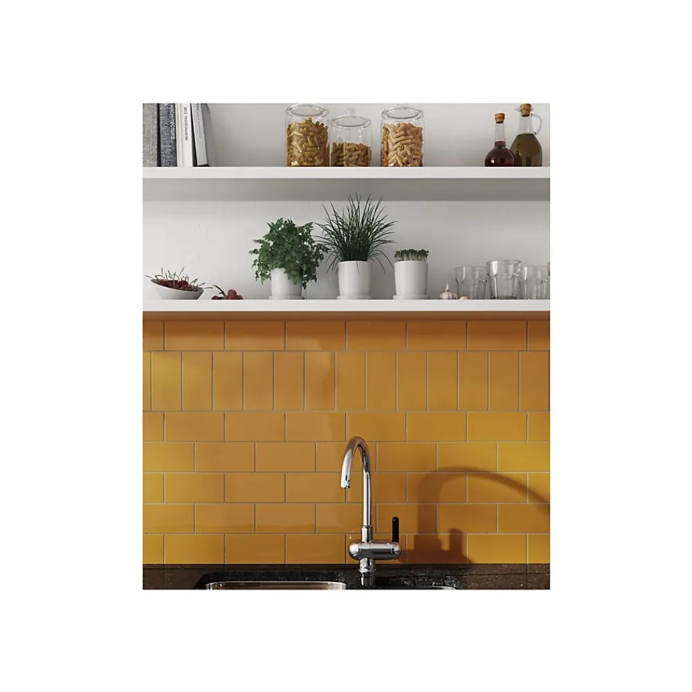 Gioia Materia Carrelage mural faïence effet uni EVOLUTION 15x7.5 cm Blanc - Mat - - boîte de 0.50 m2- Faïence Pour Wc|Faïence Pour Pièce À Vivre