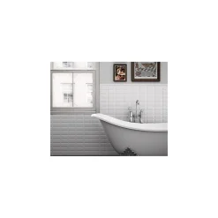 Gioia Materia Carrelage mural faïence effet carreau Metro METRO 20x10 cm Blanc - Mat - boîte de 1 m2- Faïence Unie|Faïence Pour Douche