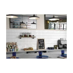 Gioia Materia Carrelage mural faïence effet artisanal MASIA 15x7.5 cm Cream - brillant - - boîte de 0.50 m2- Faïence Pour Salle De Bains