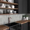 Gioia Materia Carrelage mural faience effet zellige MAGMA 20x6.5 cm Grey stone - - boîte de 0.5 m2- Faïence Pour Wc|Faïence Pour Pièce À Vivre
