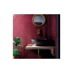 Gioia Materia Faïence Pour Wc|Faïence Pour Pièce À Vivre<Carrelage mural faience effet zellige VILLAGE 13.2x13.2 cm Aubergine - Brillant / Poli - boîte de 1 m2