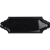 Gioia Materia Carrelage mural faience effet classique KNIGHTSBRIDGE Navette 15x5cm Night - Brillant / Poli - boîte de 0.50 m2- Faïence Pour Wc
