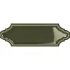 Gioia Materia Carrelage mural faience effet classique KNIGHTSBRIDGE Navette 15x5cm Victorian green - Brillant / Poli - boîte de 0.50 m2- Faïence Unie