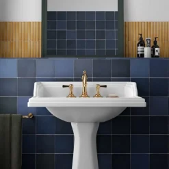 Gioia Materia Carrelage mural faience effet zellige MAGMA 20x6.5 cm Sea blue - - boîte de 0.5 m2- Faïence Pour Wc|Faïence Pour Pièce À Vivre