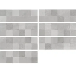 Carrelage Mural Pour Cuisine|Carrelage Mural Effet Béton<Carrelage mural intérieur effet béton gris décor carrés texturés L.90 x l.30 cm x ép.8 mm, Pavlos