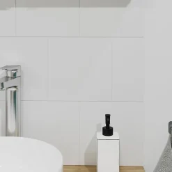 Carrelage Mural Uni|Carrelage Mural Pour Douche<Carrelage mural intérieur blanc brillant L.20 x l.20 cm x ép.6,5 mm, Spezzia